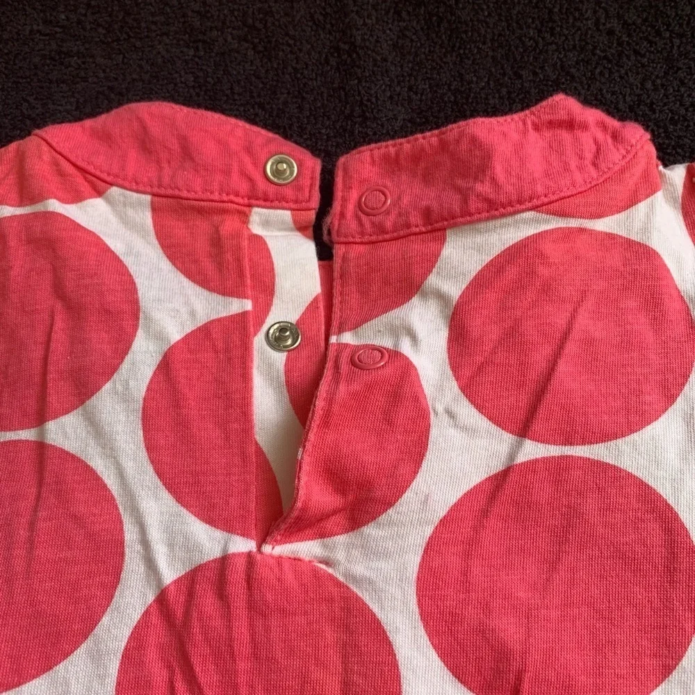 Pink and White Polka Dot Dress with Butterfly